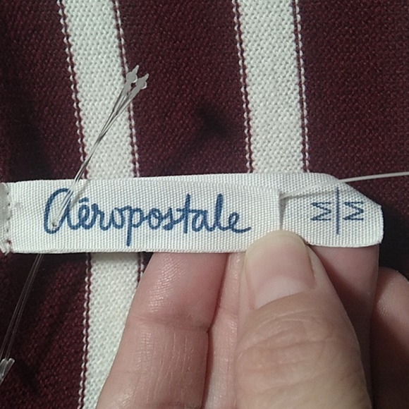 NWT Aeropostale Button Up Striped Sweater Sz.M - Picture 5 of 10